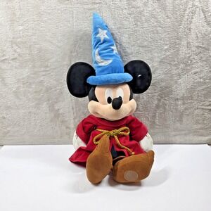 Disney Store Mickey Mouse Wizard Plush 23" Disney Stuffed Mouse